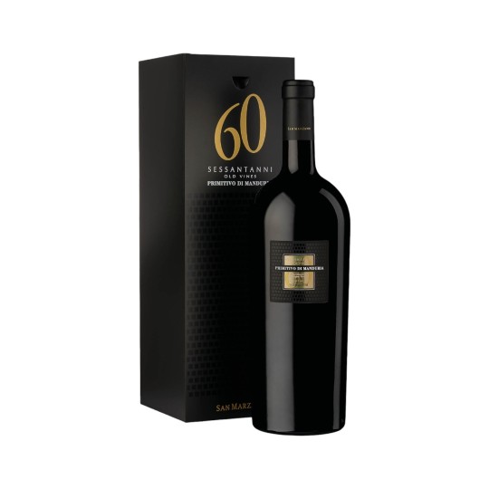 vin rouge italien : Sessantanni – Primitivo di Manduria DOP – Format MAGNUM 1,5L La Cave du Mezzogiorno Cadeau vin luxe vin rouge italien : Sessantanni - Primitivo di Manduria DOP - Format MAGNUM 1,5L