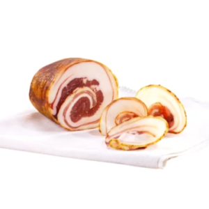 Pancetta roulé de Porc Noir d’Aspromonte – Pièce env. 0,6 kg -Fraîcheur 48h – saveur douce Le gout authentique de la Calabre Charcuterie Calabraise Pancetta roulé de Porc Noir d’Aspromonte - Pièce env. 0,6 kg -Fraîcheur 48h - saveur douce