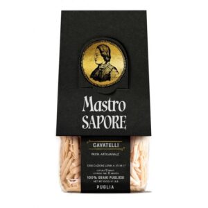 pâtes italiennes Cavatelli Trafilati al Bronzo (500g) – Mastro Sapore (Puglia) Les Racines du Sud Cavatelli artisanaux pâtes italiennes Cavatelli Trafilati al Bronzo (500g) – Mastro Sapore (Puglia)