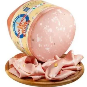 Mortadelle de Bologne I.G.P. “Due Torri” Alcisa – Pièce Entière (8 kg) Charcuteries traditionnelles 12 Mortadelle de Bologne I.G.P. “Due Torri” Alcisa – Pièce Entière (8 kg)