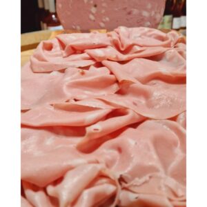 Charcuterie : Mortadelle Bologne I.G.P. “Due Torri” Alcisa – Affettata (Tranches 250g) Charcuteries traditionnelles Alcisa Bologna Charcuterie : Mortadelle Bologne I.G.P. “Due Torri” Alcisa – Affettata (Tranches 250g)