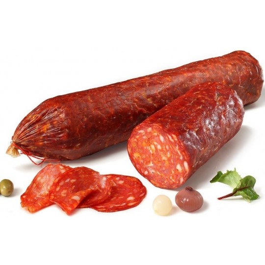 Charcuterie : salami Ventricina piquant artisanal.– Pièce Entière (Env. 1,5 kg) Charcuteries traditionnelles Charcuterie artisanale pimentée Charcuterie : salami Ventricina piquant artisanal.– Pièce Entière (Env. 1,5 kg)