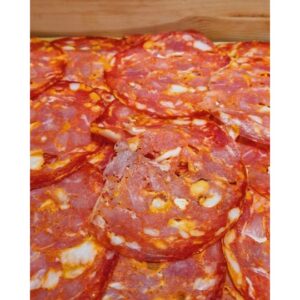 Charcuterie : Salami Ventricina Piquant – Salami Épicé Italien (Tranches 250g) Charcuteries traditionnelles 12 Charcuterie : Salami Ventricina Piquant – Salami Épicé Italien (Tranches 250g)