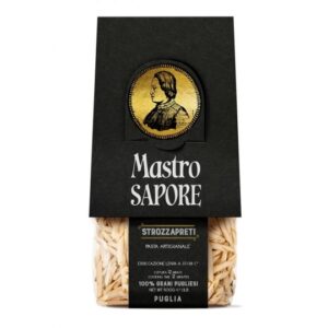 pâtes italiennes : Strozzapreti Trafilati al Bronzo (500g) – Mastro Sapore (Puglia) Les Racines du Sud Cuisine italienne traditionnelle. pâtes italiennes : Strozzapreti Trafilati al Bronzo (500g) – Mastro Sapore (Puglia)