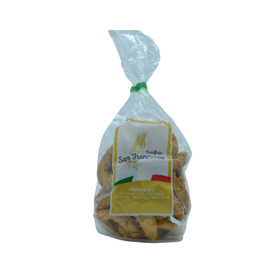 Taralli Scaldati Traditionnels – Double Cuisson au Fenouil & Sésame (250 g) L’Instant Douceur (Panettoni, Confiseries & Gourmandises) Épicerie Fine Italienne Taralli Scaldati Traditionnels – Double Cuisson au Fenouil & Sésame (250 g)