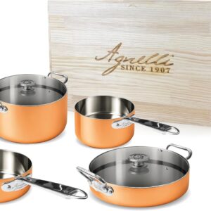 🍳 Agnelli – Set de Casseroles Agnelli Copper 4 (6 pièces) – Rame & Inox – Boîte en bois Le sommet de l’art culinaire italien – le roi des casseroles, signé Agnelli Offerte italiane da Amazon agnelli 6 pièces 🍳 Agnelli – Set de Casseroles Agnelli Copper 4 (6 pièces) – Rame & Inox – Boîte en bois Le sommet de l’art culinaire italien – le roi des casseroles, signé Agnelli