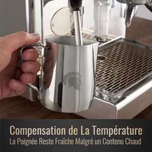 Barista Legends – Pot à lait inox 350 ml – Bec Latte Art professionnel