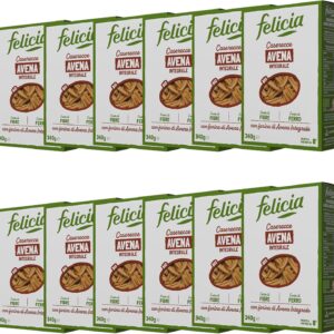 Felicia – Pasta con Avena Integrale (Box 12 Confezioni) Pâtes biologiques | Source de fibres & fer | Sans allergènes majeurs | Made in Italy Offerte italiane da Amazon avoine intégrale Italie. Felicia – Pasta con Avena Integrale (Box 12 Confezioni) Pâtes biologiques | Source de fibres & fer | Sans allergènes majeurs | Made in Italy