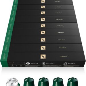 Nespresso Capriccio – 100 capsules – Intensité 5 – Espresso riche & équilibré café : couleur café, que j'aime ta couleur café arabica robusta Nespresso Capriccio – 100 capsules – Intensité 5 – Espresso riche & équilibré