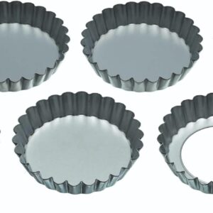 KitchenCraft – Moules à tartelettes 10 cm (lot de 6) | Aluminium | Fond amovible | Petit prix KitchenCraft fond amovible tartelette KitchenCraft – Moules à tartelettes 10 cm (lot de 6) | Aluminium | Fond amovible | Petit prix