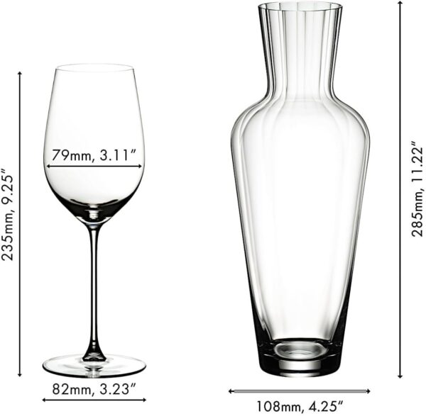 RIEDEL Veritas – 4 verres Riesling/Zinfandel + Carafe Moselle | Cristal premium la marque reidel carafe moselle riedel 15 RIEDEL Veritas – 4 verres Riesling/Zinfandel + Carafe Moselle | Cristal premium
