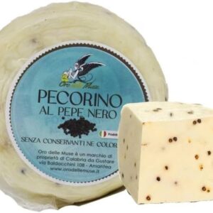 Pecorino Calabrais au Poivre Noir – 500 g | Fromage Artisanal au Lait de Brebis | Saveur Intense & Épicée Fromages & Spécialités Laitières du Mezzogiorno fromage brebis italien Pecorino Calabrais au Poivre Noir – 500 g | Fromage Artisanal au Lait de Brebis | Saveur Intense & Épicée