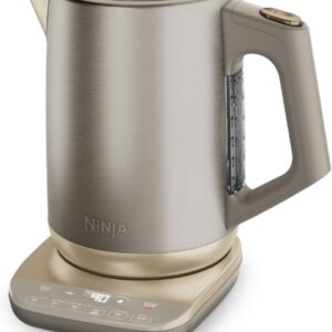 Ninja Perfect Temperature Bouilloire Électrique 1,7 L – Température Réglable – Stone/Or Ninja marque américaine bouilloire 1.7L Ninja Perfect Temperature Bouilloire Électrique 1,7 L – Température Réglable – Stone/Or