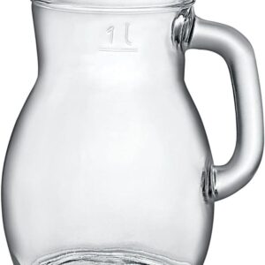 Bormioli Rocco Cruche Bistro 1 L | Verre trempé | Made in Italy | Pichet robuste marque Bormioli Rocco bormioli rocco cruche bistro Bormioli Rocco Cruche Bistro 1 L | Verre trempé | Made in Italy | Pichet robuste