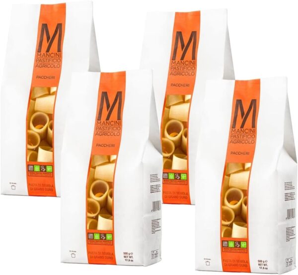 618WYWjX2ZL._AC_SL1200_ Mancini Paccheri 2 kg – Pâtes artisanales italiennes | Tirage bronze & sauces épaisses