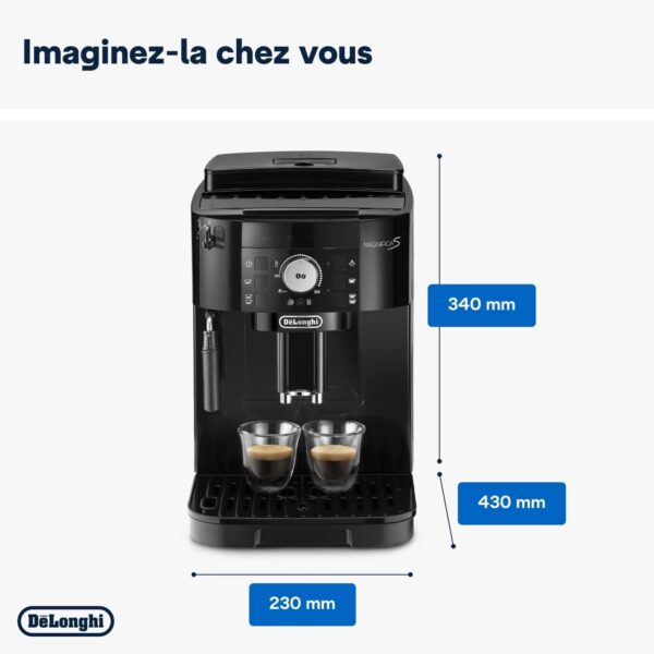 61EXacfHFdL._AC_SL1500_ De’Longhi Magnifica S – Machine à Café Automatique Espresso & Cappuccino 1450W