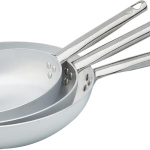 Pentole Agnelli ALMABATT01 – Set 3 poêles aluminium 20/24/28 cm – poignées acier – spécial cuisine italienne Agnelli aluminium cuisson rapide Pentole Agnelli ALMABATT01 – Set 3 poêles aluminium 20/24/28 cm – poignées acier – spécial cuisine italienne
