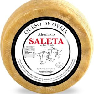 Fromage de brebis fumé 2,2 kg – Manchego artisanal Saleta Fromages & Spécialités Laitières du Mezzogiorno amaisso Fromage de brebis fumé 2,2 kg – Manchego artisanal Saleta