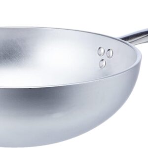 Pentole Agnelli Wok Radiant 28 cm aluminium fond plat – poignée inox – cuisson rapide Agnelli Pentole Agnelli Pentole Agnelli Wok Radiant 28 cm aluminium fond plat – poignée inox – cuisson rapide