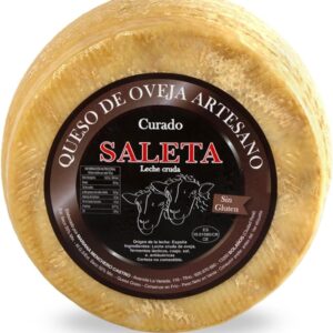 Fromage de brebis affiné 2,2 kg – Manchego artisanal Saleta Fromages & Spécialités Laitières du Mezzogiorno amaisso Fromage de brebis affiné 2,2 kg – Manchego artisanal Saleta