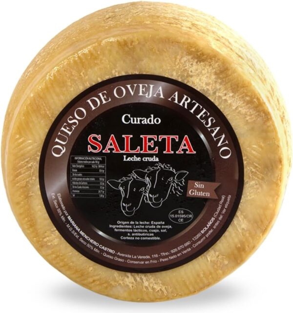 61aaul+MjVL._AC_SL1080_ Fromage de brebis affiné 2,2 kg – Manchego artisanal Saleta