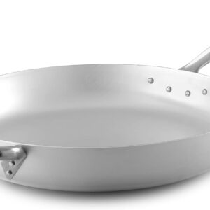 Pentole Agnelli ALMA11134 – Poêle Droite 60 cm Aluminium 3 mm, Poignée Inox, Idéale Risotto & Cuisine Italienne Agnelli cuisson vive aluminium Pentole Agnelli ALMA11134 – Poêle Droite 60 cm Aluminium 3 mm, Poignée Inox, Idéale Risotto & Cuisine Italienne