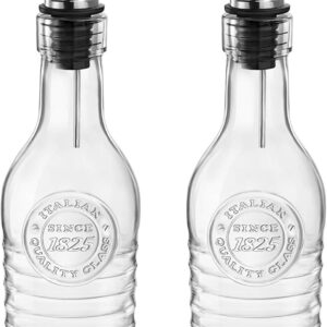 Bormioli Rocco Officina 1825 – Lot 2 bouteilles huile/vinaigre 268 ml | Verre taillé & bec inox marque Bormioli Rocco bormioli rocco officina 1825 Bormioli Rocco Officina 1825 – Lot 2 bouteilles huile/vinaigre 268 ml | Verre taillé & bec inox