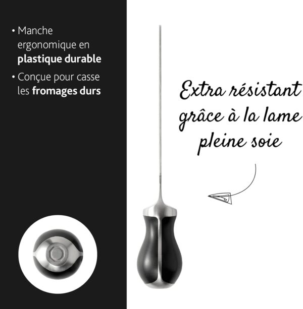Couteau à Parmesan / Parmigiano – Acier Inox Pro | Spécial Fromages Durs Fromages & Spécialités Laitières du Mezzogiorno couteau fromage dur 9 Couteau à Parmesan / Parmigiano – Acier Inox Pro | Spécial Fromages Durs