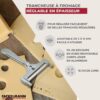 61tkXBG5PVL._AC_SL1200_ Coupe‑Fromage Spécial Raclette Fackelmann – Aluminium & Fil Inox | Tranches Réglables