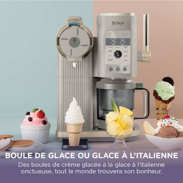 Ninja CREAMi Scoop & Swirl – 13-en-1 Stone | Glaces italiennes, gelato & desserts maison