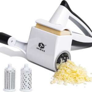 ANJUKE Râpe à Parmesan Rotative 2‑en‑1 – 2 Tambours Inox, Rapide & Passe au Lave‑Vaisselle Fromages & Spécialités Laitières du Mezzogiorno anjuke râpe ANJUKE Râpe à Parmesan Rotative 2‑en‑1 – 2 Tambours Inox, Rapide & Passe au Lave‑Vaisselle