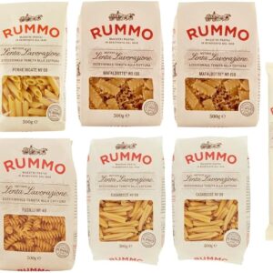 Rummo – Lot 10 × 500 g | Pâtes italiennes assorties Lenta Lavorazione – Penne, Spaghetti, Fusilli