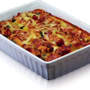 KitchenCraft – Plat à lasagnes 33 × 23 cm | Grès épais | Lasagnes, cannelloni & gratins familiaux KitchenCraft cannelloni maison KitchenCraft – Plat à lasagnes 33 × 23 cm | Grès épais | Lasagnes, cannelloni & gratins familiaux