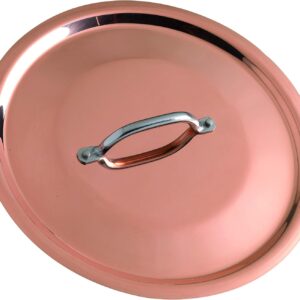 Pentole Agnelli ALCU129T20 – Couvercle Cuivre Étamé Ø 20 cm avec Pont Inox, Compatible Induction Agnelli Agnelli Pentole Agnelli ALCU129T20 – Couvercle Cuivre Étamé Ø 20 cm avec Pont Inox, Compatible Induction