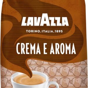 Lavazza Crema e Aroma – Café en Grains 1 kg | Mélange Arabica/Robusta – Intensité 8 – Notes de Chocolat
