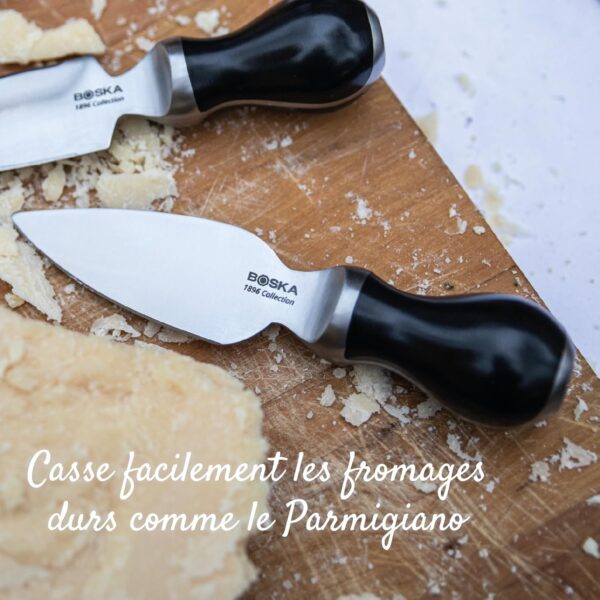 Couteau à Parmesan / Parmigiano – Acier Inox Pro | Spécial Fromages Durs Fromages & Spécialités Laitières du Mezzogiorno couteau fromage dur 7 Couteau à Parmesan / Parmigiano – Acier Inox Pro | Spécial Fromages Durs