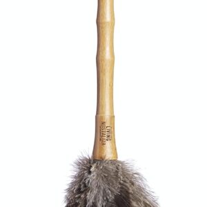 KitchenCraft Living Nostalgia – Plumeau plumes d’autruche 40 cm | Nettoyage délicat | Style vintage |