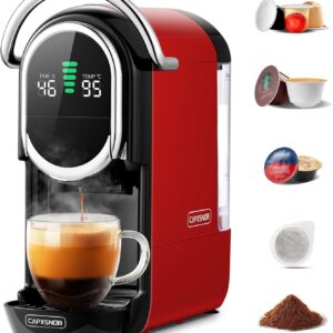 CAPXSNOB Magician1 Mini – Machine à Café 5‑en‑1, 20 Bars, 1450W, Compatible Capsules