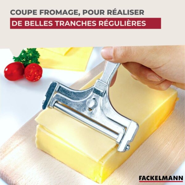 71mHKpr2TzL._AC_SL1200_ Coupe‑Fromage Spécial Raclette Fackelmann – Aluminium & Fil Inox | Tranches Réglables