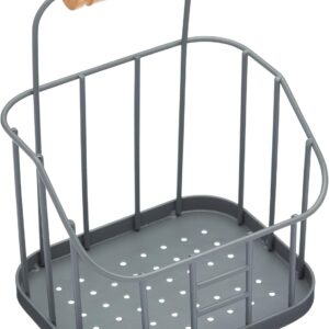 KitchenCraft Living Nostalgia – Panier de rangement évier 17 × 14 × 11 cm | Grey | Hygiénique & vintage KitchenCraft accessoire cuisine rétro KitchenCraft Living Nostalgia – Panier de rangement évier 17 × 14 × 11 cm | Grey | Hygiénique & vintage