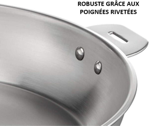 41EOSReaSYL._AC_SL1000_ Sauteuse Inox Lagostina Salvaspazio Ø 24cm | Induction Poignée Amovible