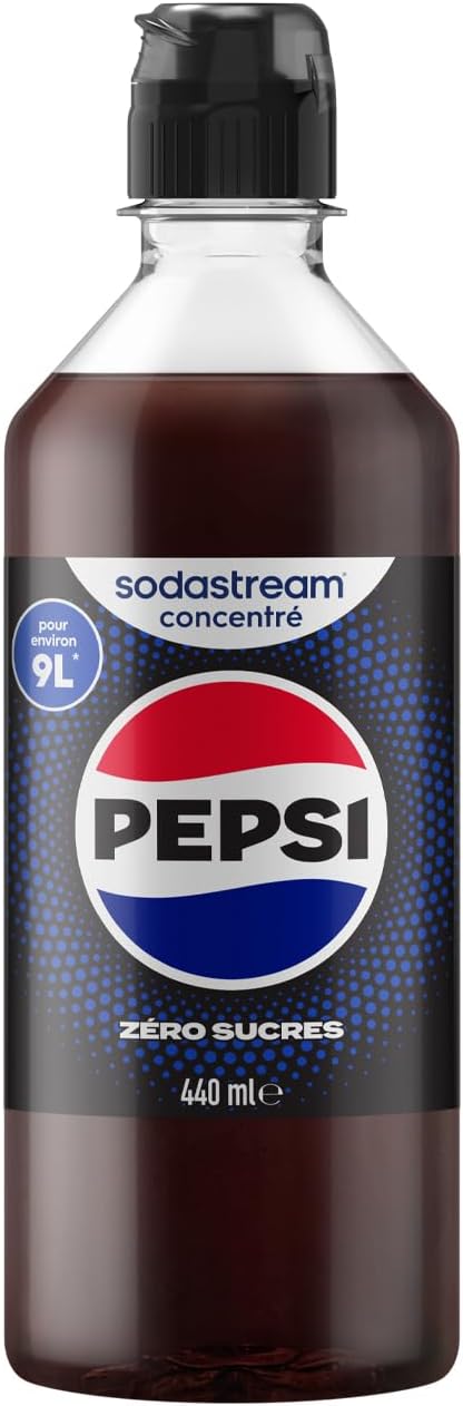 510Tct0B00L._AC_SL1500_ Concentré SodaStream Pepsi Zéro Sucres 440ml - Préparez 9L de Soda