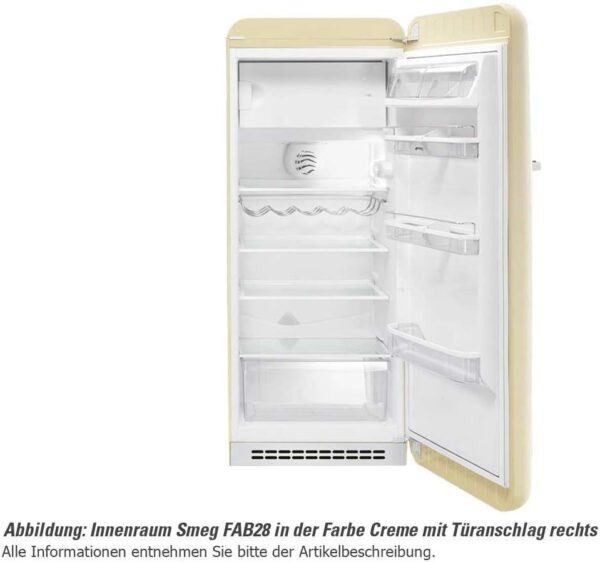 Réfrigérateur Monoporte Smeg FAB28 Vert Pastel Rétro 256L | Esprit Mezzogiorno