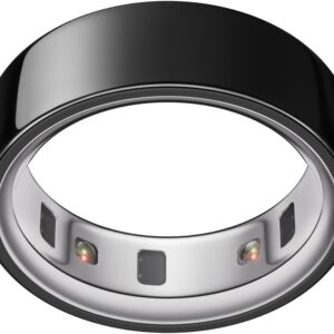 Oura Ring 4 Bague Connectee Titane Noir Taille 11 Smart Sensing