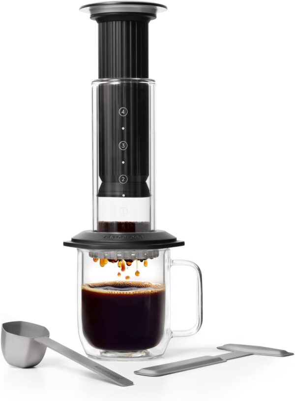 513qbMHeXNL._AC_SL1500_ AeroPress Premium Cafetière Piston Verre Inox Aluminium Noir