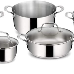 Batterie de Cuisine Lagostina Evelia 13 Pièces Inox 18/10 - Induction