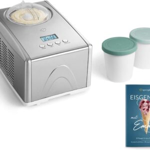 Springlane Emma Sorbetière à Compresseur Auto-refroidissant 1,5 L | 150W Inox