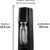 Machine à Eau Pétillante SodaStream Terra Noire | Kit Complet
