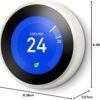 51lrXOs7xoL._AC_SL1012_ Google Nest Learning Thermostat 3eme Generation Argent Wi-Fi