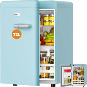 Mini Réfrigérateur Rétro 72L Guivaci Vintage Silencieux | Esprit Mezzogiorno